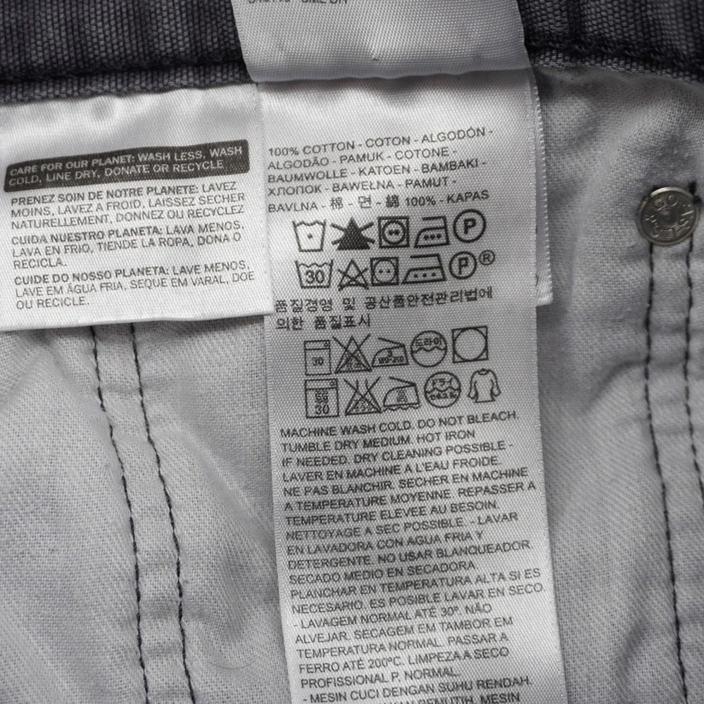Levi's 514 Straight Fit Jeans Men's 34x32 Gray 100% Cotton‎ Denim